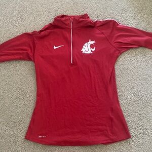Nike dry fit quarter zip Washington State University jacket